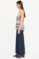 Etro Mesh Pattern Sleeveless Blouse