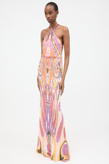 Etro Crochet Halter Maxi Dress