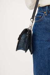 Etro Blue Denim & Paisley Crossbody Bag