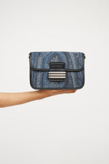 Etro Blue Denim & Paisley Crossbody Bag