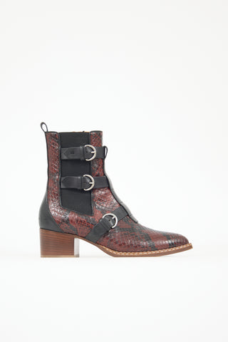Etro Exotic Leather Chelsea Boot