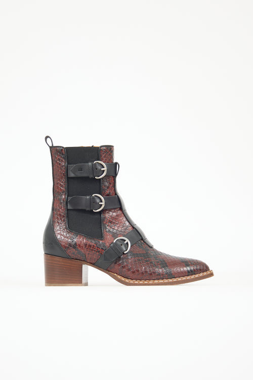 Etro Exotic Leather Chelsea Boot