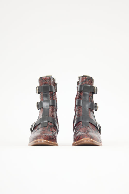 Etro Exotic Leather Chelsea Boot
