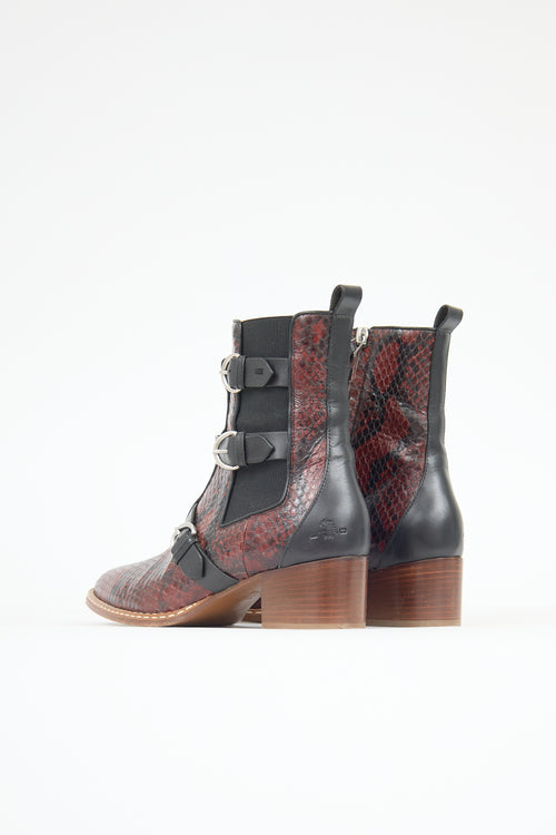 Etro Exotic Leather Chelsea Boot