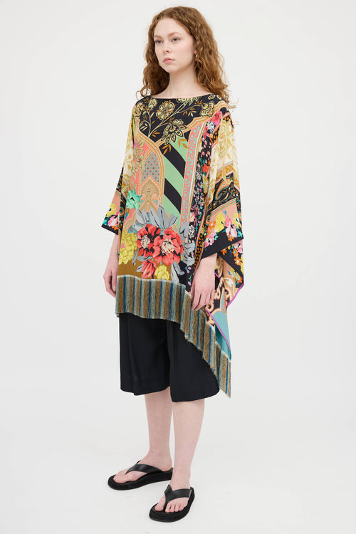 Etro Silk Fringe Shawl