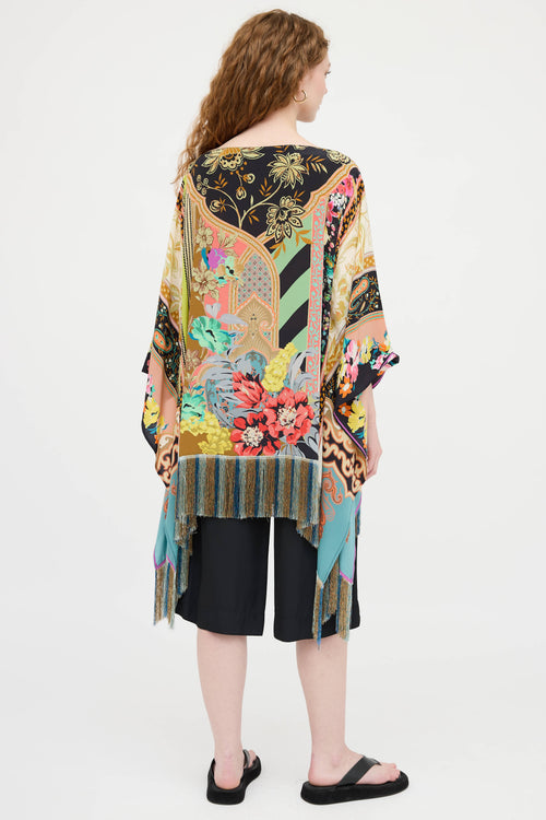 Etro Silk Fringe Shawl