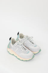 Etro Grey & Multi Suede Earthbeat Sneaker