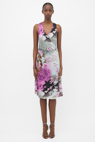 Etro Jersey Floral Sleeveless Dress