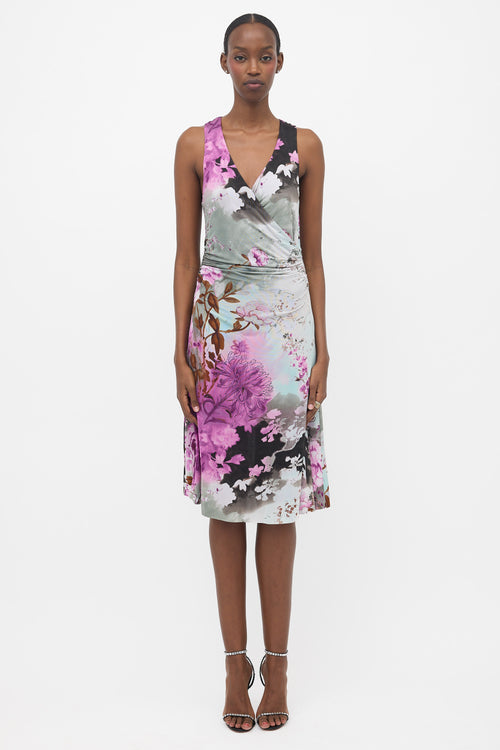 Etro Jersey Floral Sleeveless Dress