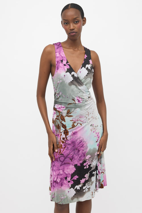 Etro Jersey Floral Sleeveless Dress