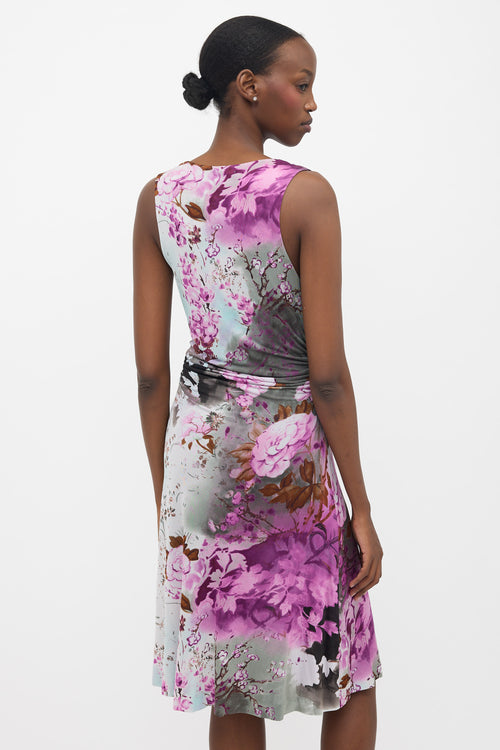 Etro Jersey Floral Sleeveless Dress