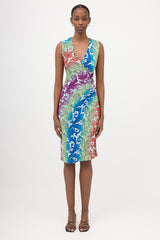 Etro Jersey Ruched Printed Dress