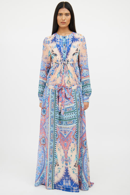 Etro Multi Floral & Paisley Dress