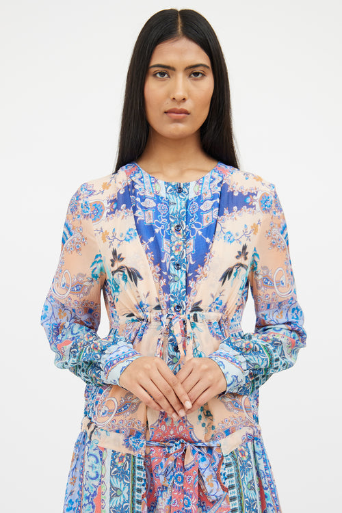 Etro Multi Floral & Paisley Dress