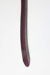Etro Leather & Suede Stripe Belt