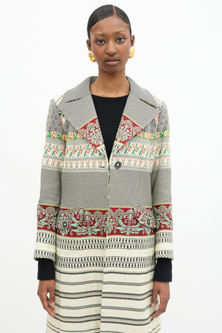 Etro Mixed Jacquard Coat