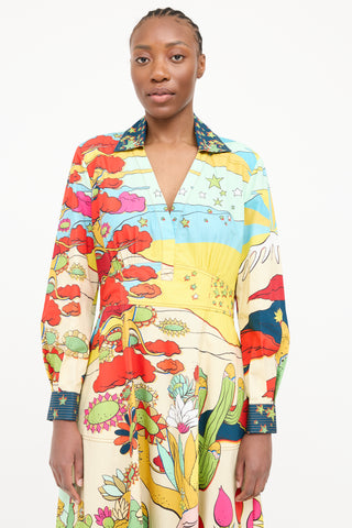 Etro Floral Shirt Dress