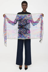 Etro Silk Multi Paisley Scarf