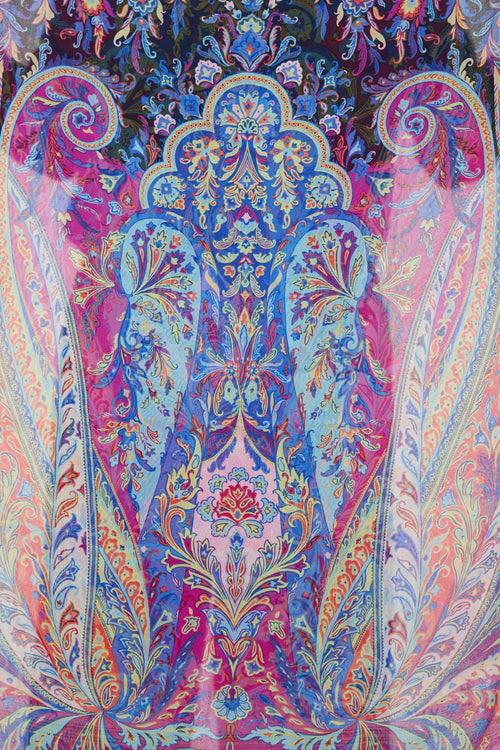 Etro Silk Multi Paisley Scarf