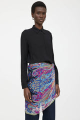 Etro Silk Multi Paisley Scarf