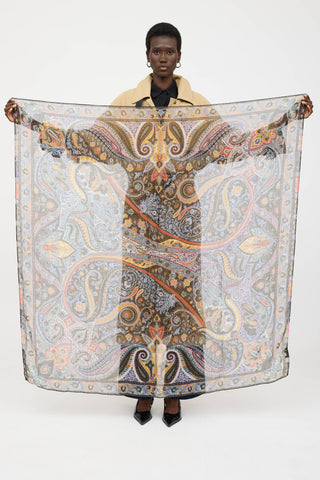 Etro Multi Paisley Scarf