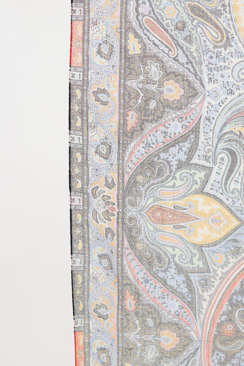 Etro Multi Paisley Scarf