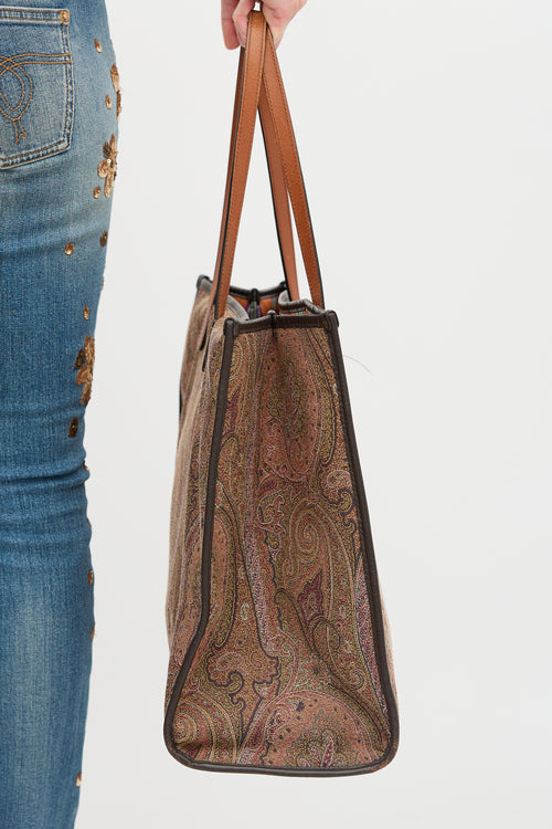 Etro Paisley Tapestry Tote Bag