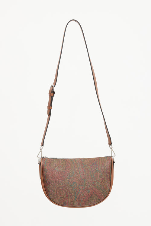 Etro Paisley Coated Canvas Crossbody Bag