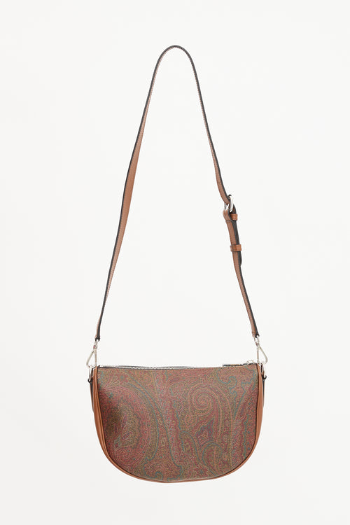 Etro Paisley Coated Canvas Crossbody Bag