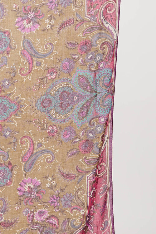 EtroPaisley Logo Scarf