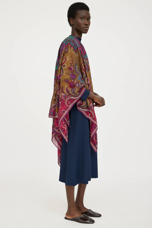 EtroPaisley Logo Scarf