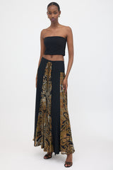Etro Pleated Insert Maxi Skirt