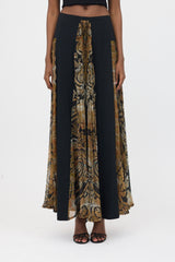 Etro Pleated Insert Maxi Skirt