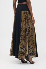 Etro Pleated Insert Maxi Skirt
