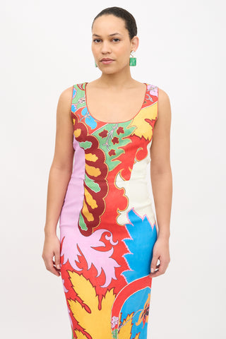 Etro Printed Sheath Dress