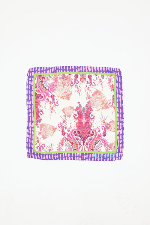 Etro Printed Square Scarf