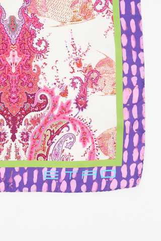 Etro Printed Square Scarf