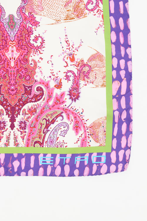 Etro Printed Square Scarf