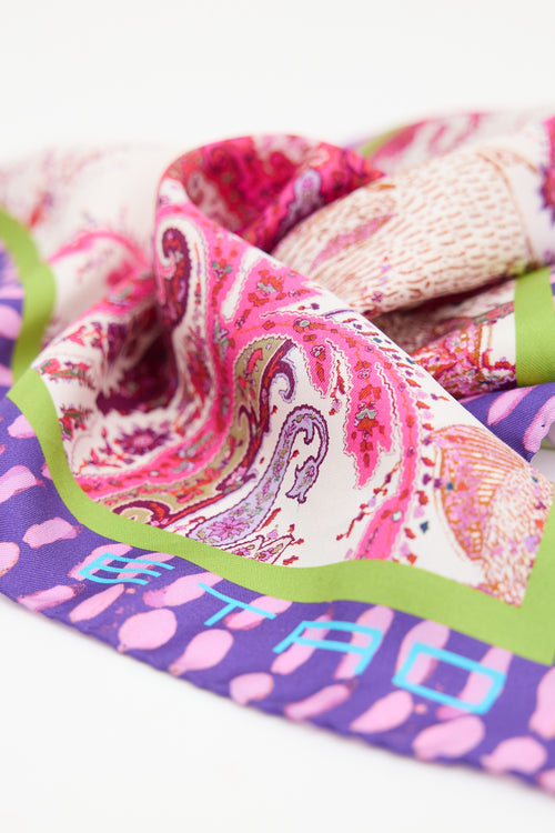 Etro Printed Square Scarf