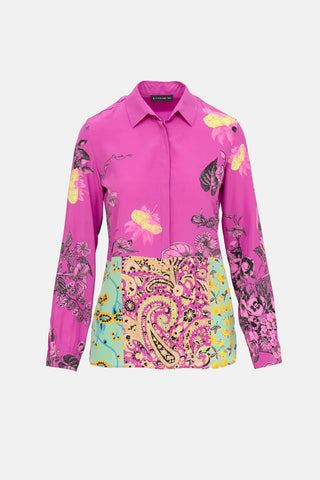 Etro Silk Floral Button Up Top