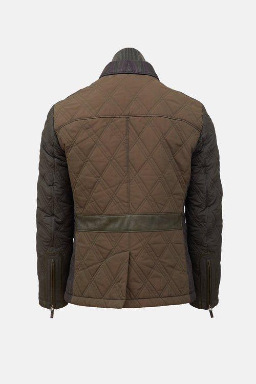 Etro Quilted & Leather Jacket