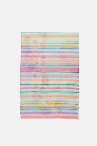 Etro Silk Floral & Striped Scarf