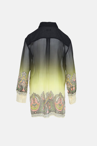 Etro Silk Printed Tunic Top