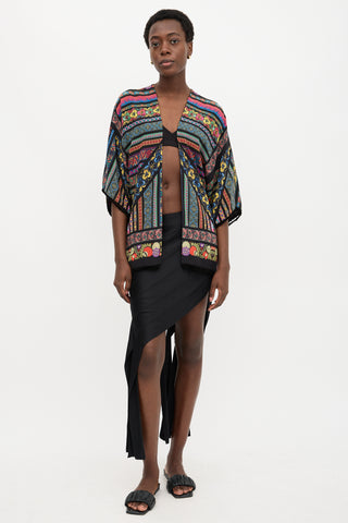 Etro Silk Printed Robe