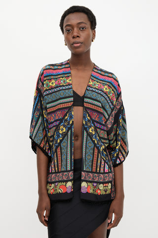 Etro Silk Printed Robe