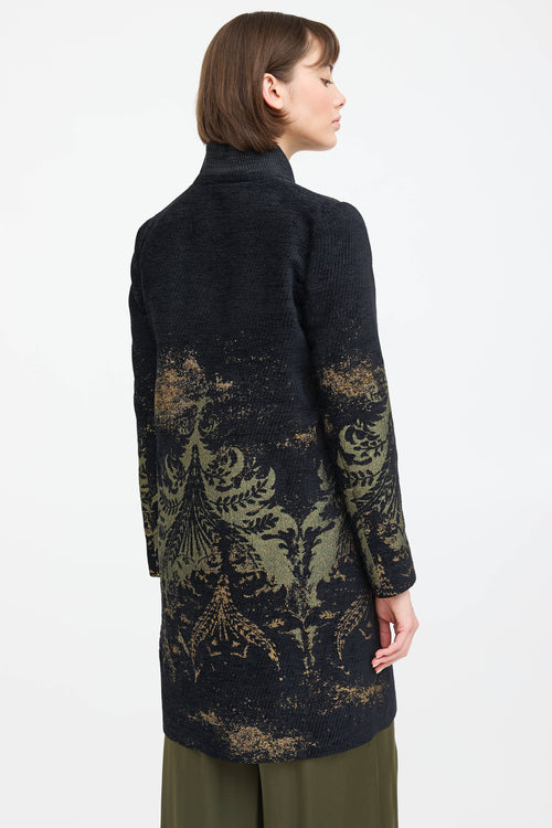 Etro Textured Metallic Coat