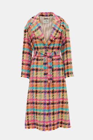 Etro Tweed Check Coat
