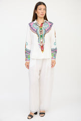 Etro White & Multicolour Paisley Shirt