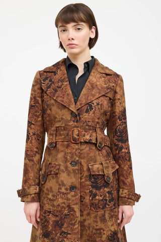 Etro Wool Floral Coat