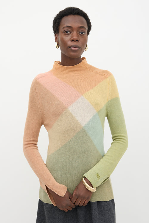 Etro Wool Argyle Sweater